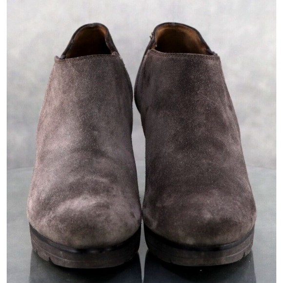 Paul Green $285 Women's Heeled Booties Boots Size US 10 UK 7.5 Suede Gray - Picture 3 of 10